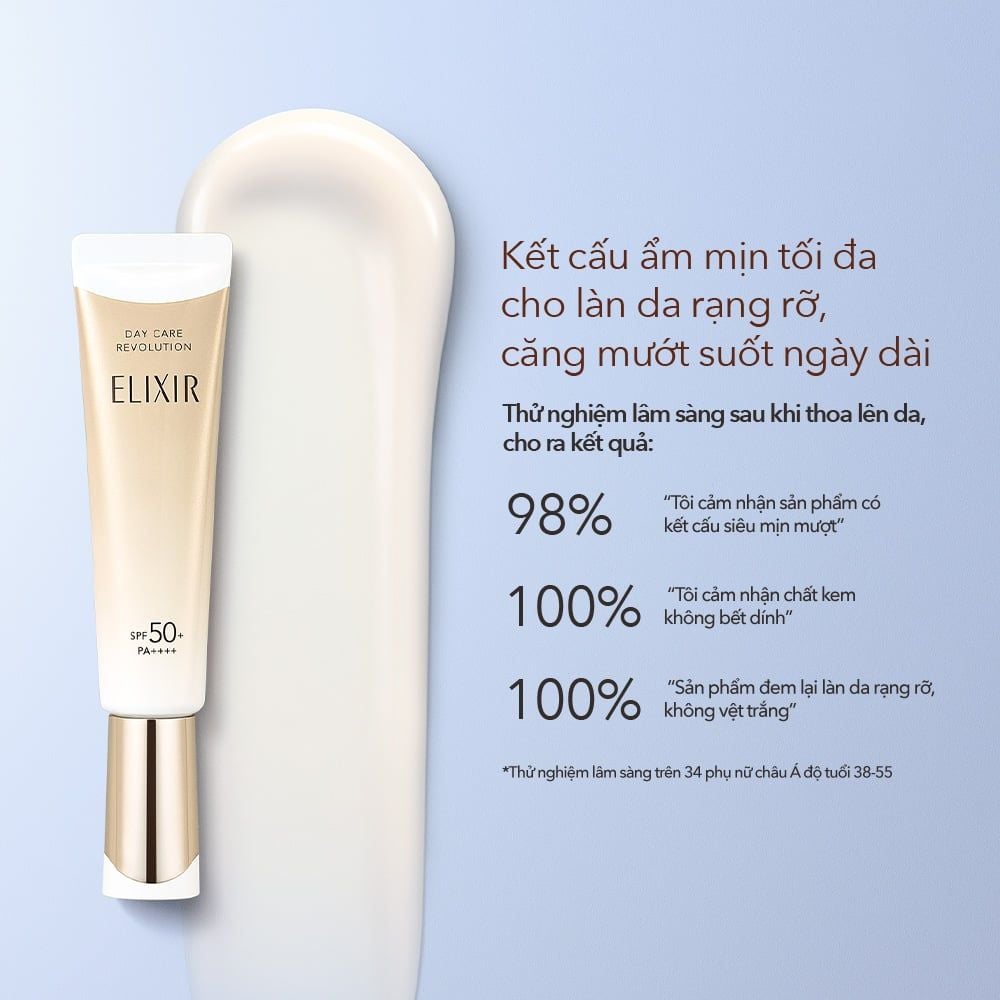  DEAL 15: [THẾ HỆ MỚI] SỮA CHỐNG NẮNG PHỤC HỒI COLLAGEN TỪ CẤP ĐỘ TẾ BÀO ELIXIR DAY CARE REVOLUTION SPF50+ 35ML 