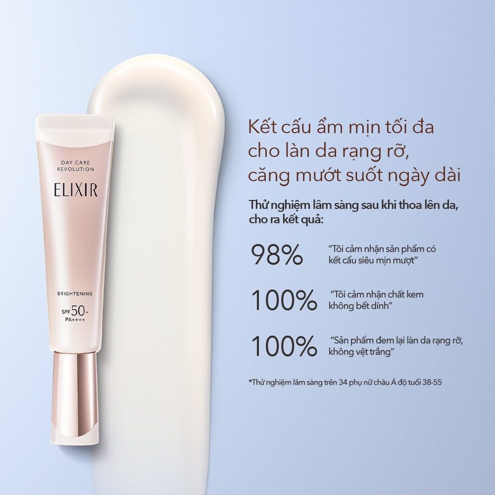 DEAL 16: [THẾ HỆ MỚI] SỮA CHỐNG NẮNG DƯỠNG SÁNG PHỤC HỒI COLLAGEN TỪ CẤP ĐỘ TẾ BÀO ELIXIR DAY CARE REVOLUTION SPF50+ 35ML 