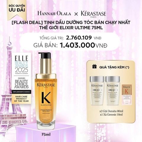  A2_DEAL 2: [FLASH DEAL] TINH DẦU DƯỠNG TÓC BÁN CHẠY NHẤT THẾ GIỚI ELIXIR ULTIME 75ML 