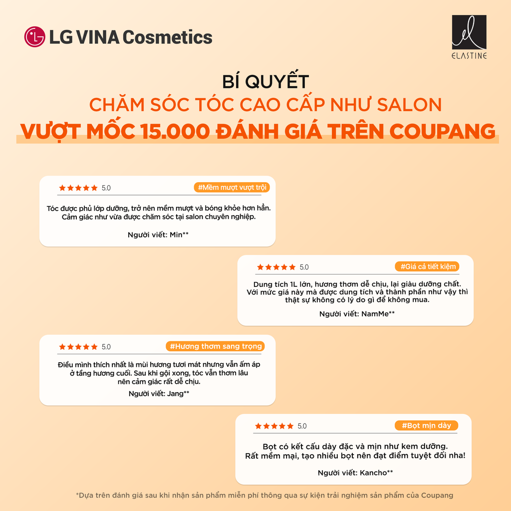  [MỚI RA MẮT] COMBO GỘI XẢ DƯỠNG TÓC MỀM MƯỢT ELASTINE PROTEIN CLINIC 10000 1000ML - A1445 