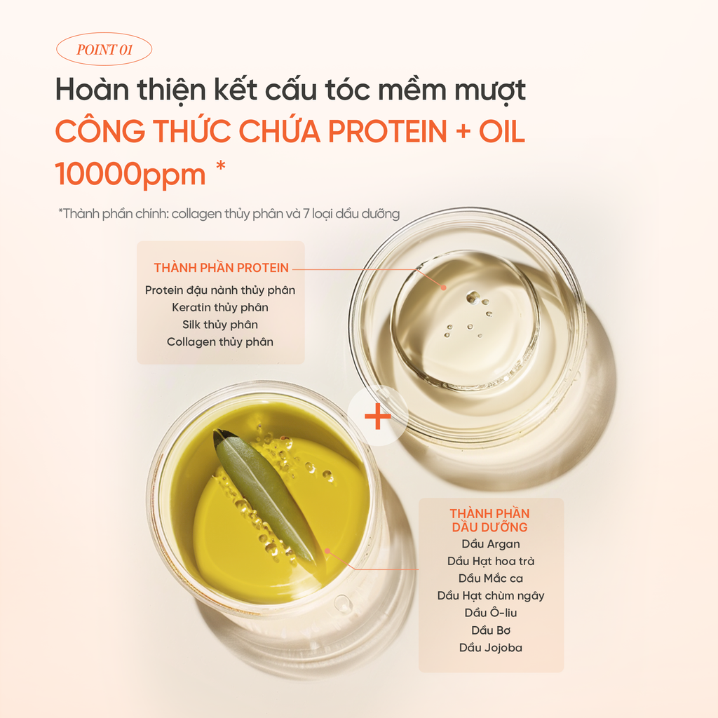  [MỚI RA MẮT] TINH CHẤT DƯỠNG TÓC MÊM MƯỢT ELASTINE PROTEIN CLINIC SERUM 10000 95ML - A1444 