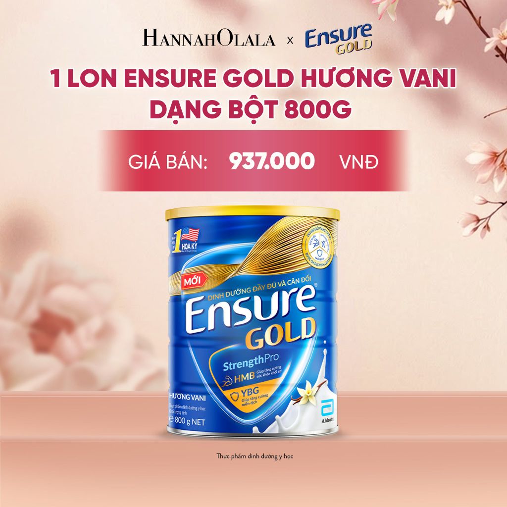  1 LON ENSURE GOLD HƯƠNG VANI DẠNG BỘT 800G DEAL 1: - A2045 