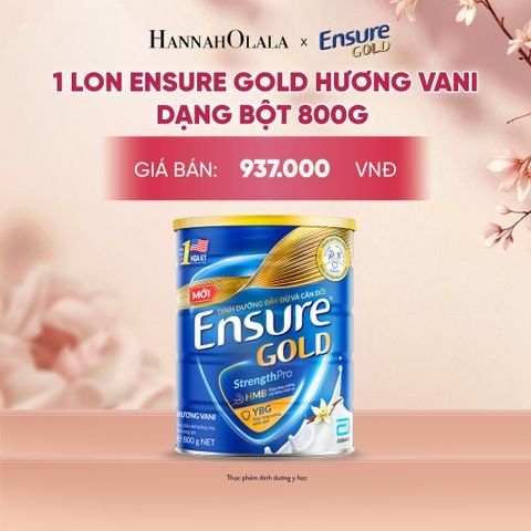  1 LON ENSURE GOLD HƯƠNG VANI DẠNG BỘT 800G DEAL 1: - A2045 