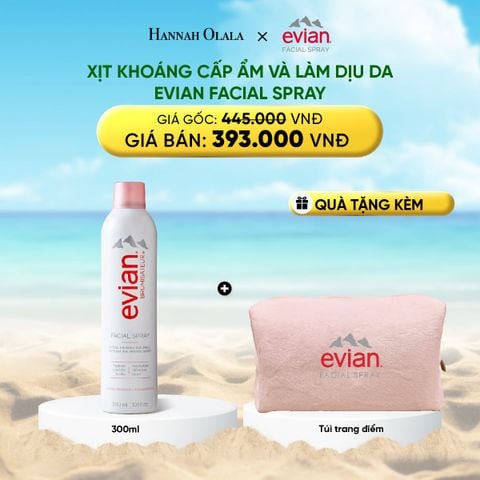 DEAL 4: XỊT KHOÁNG CẤP ẨM, LÀM DỊU DA EVIAN FACIAL SPRAY 300ML 