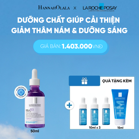  DƯỠNG CHẤT GIÚP CẢI THIỆN GIẢM THÂM NÁM & DƯỠNG SÁNG TOÀN DIỆN MELA B3 SERUM 50ML DEAL 14 