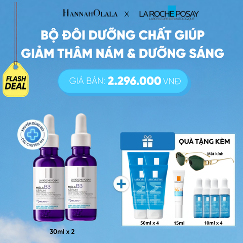  BỘ ĐÔI DƯỠNG CHẤT GIÚP CẢI THIỆN GIẢM THÂM NÁM & DƯỠNG SÁNG TOÀN DIỆN MELA B3 SERUM 30ML DEAL 16: 