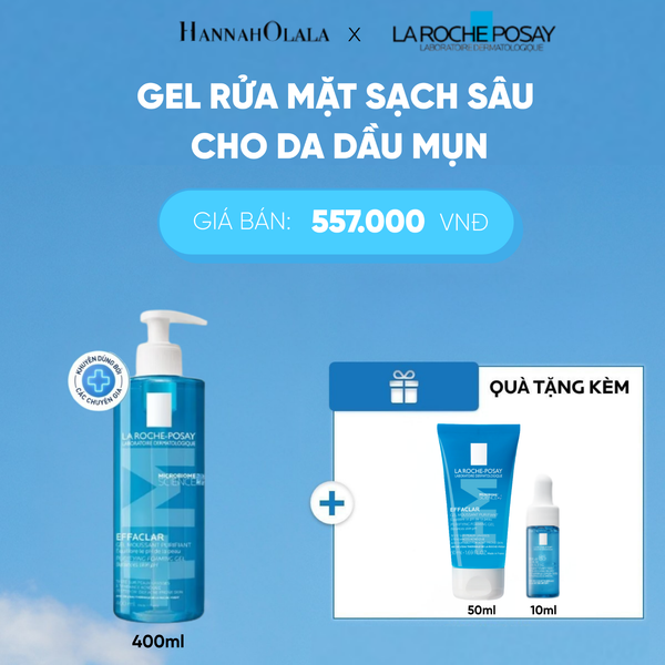  GEL RỬA MẶT SẠCH SÂU CHO DA DẦU MỤN EFFACLAR FOAMING GEL 400ML DEAL 4: 