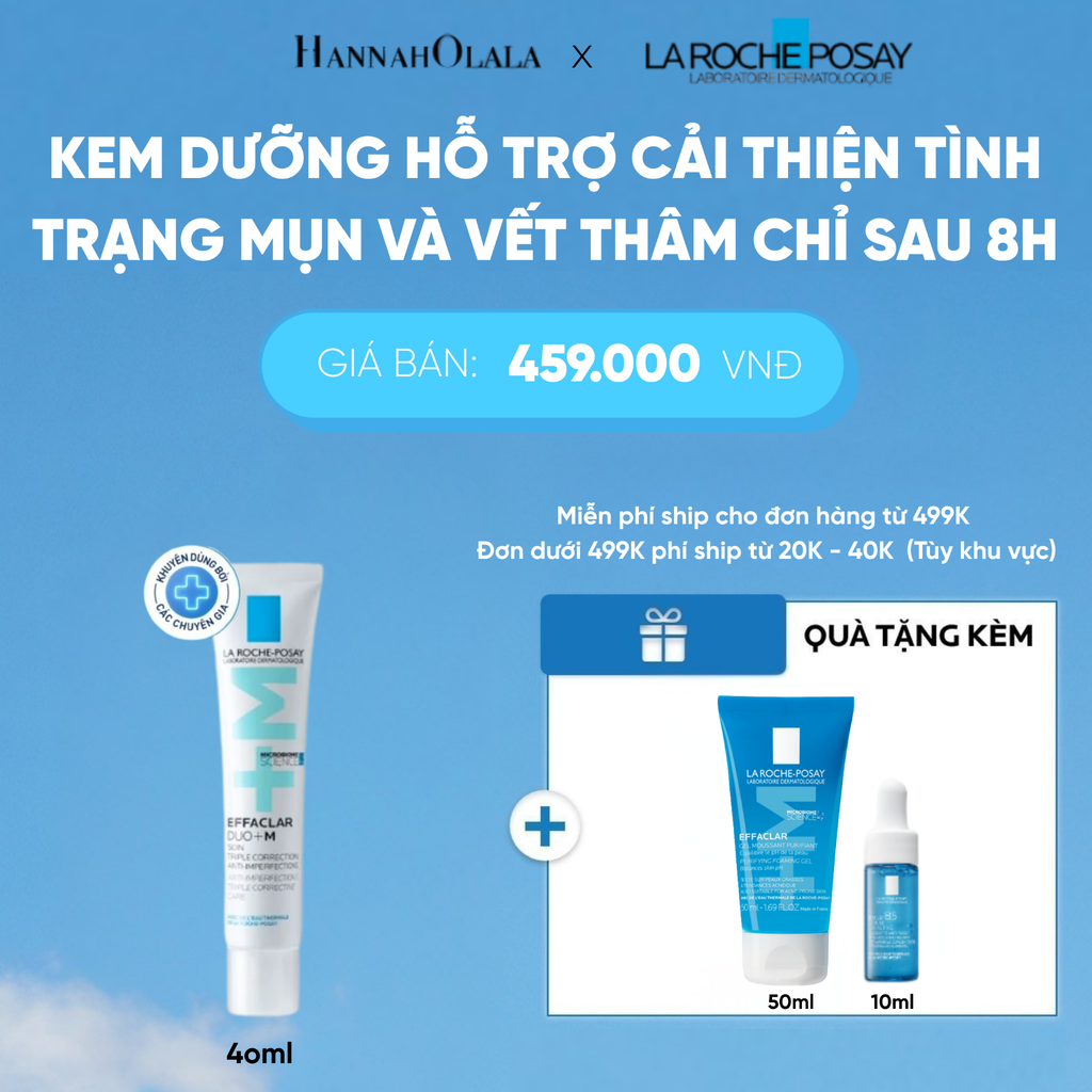  KEM DƯỠNG HỖ TRỢ CẢI THIỆN TÌNH TRẠNG MỤN VÀ VẾT THÂM EFFACLAR DUO+ M CHỈ SAU 8H 40ML DEAL 5: 