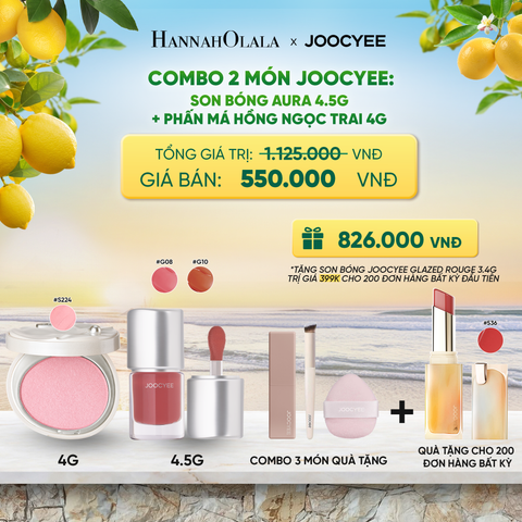  COMBO 2: SON BÓNG AURA + PHẤN MÁ HỒNG NGỌC TRAI - A312 