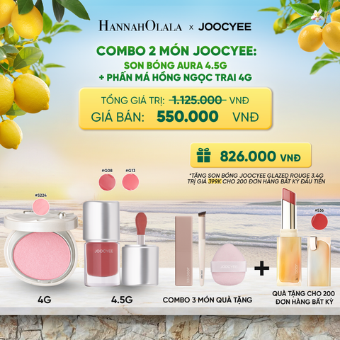  COMBO 2: SON BÓNG AURA + PHẤN MÁ HỒNG NGỌC TRAI - A312 