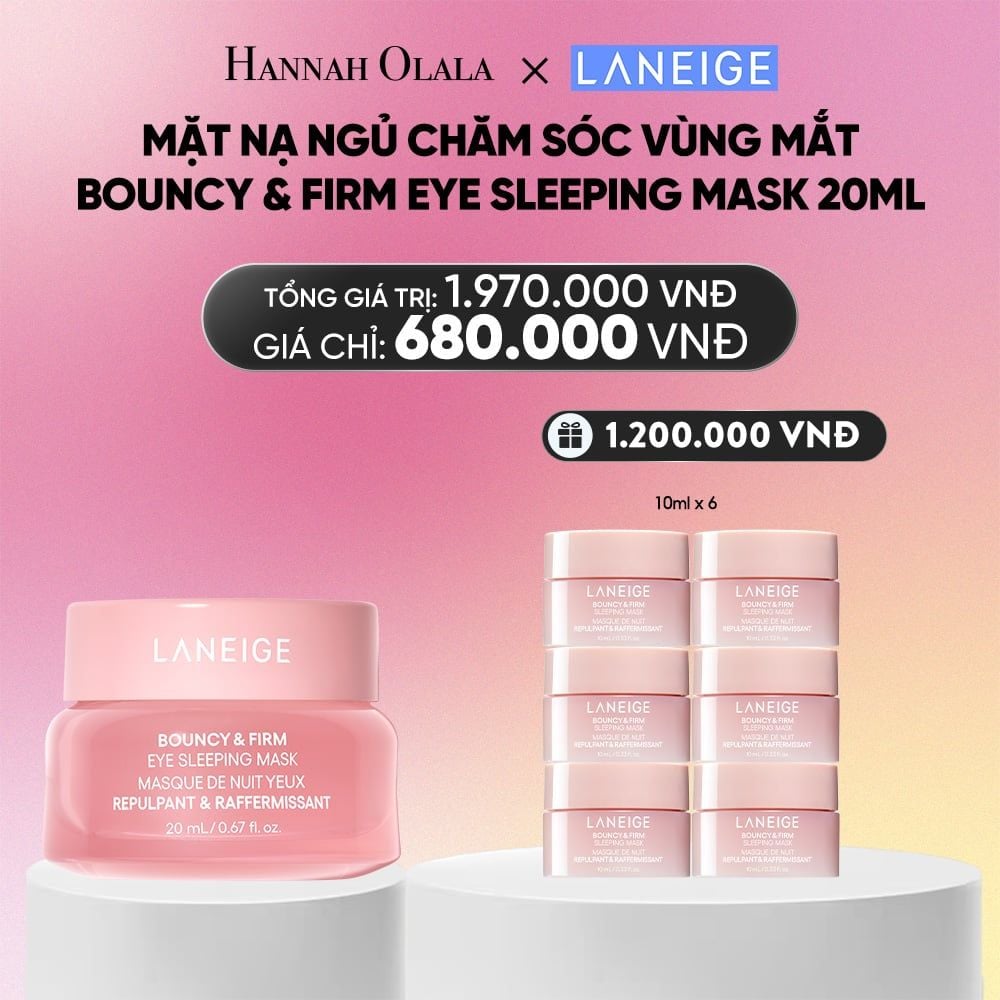  MẶT NẠ NGỦ CHĂM SÓC VÙNG MẮT LANEIGE BOUNCY & FIRM EYE SLEEPING MASK 20G_A1250 