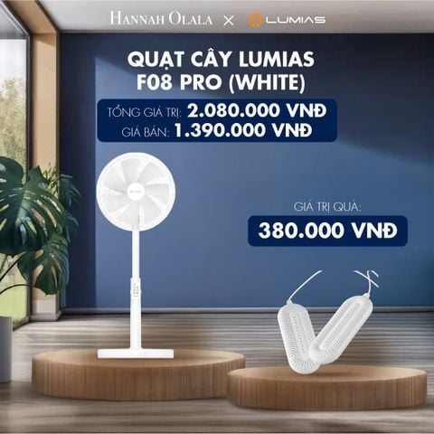  M58_DEAL 22: QUẠT CÂY LUMIAS F08 PRO (WHITE) 
