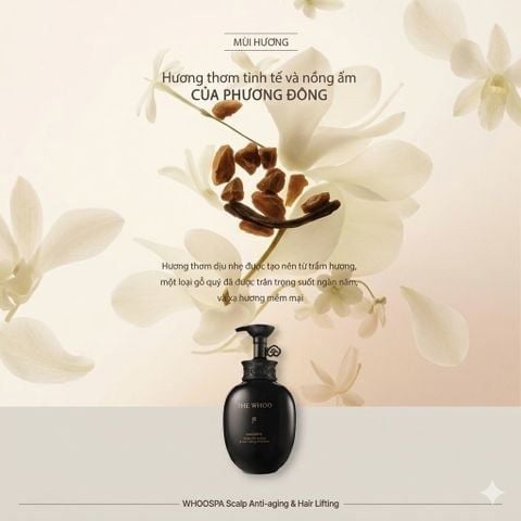  MỚI - BỘ GỘI XẢ NGĂN NGỪA RỤNG TÓC WHOO SPA SCALP ANTI-AGING & HAIR LIFTING SHAMPOO SET 