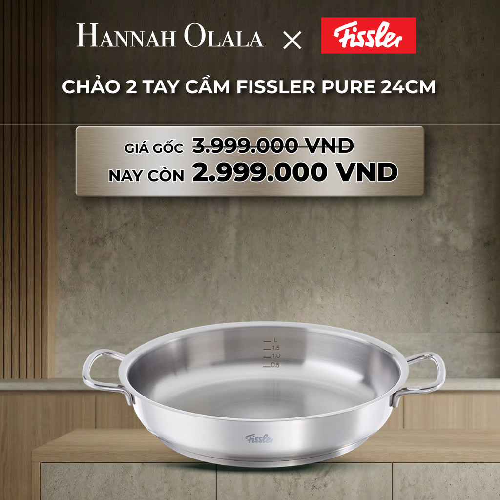  B31_DEAL 25 : CHẢO 2 TAY CẦM FISSLER PURE 24CM 
