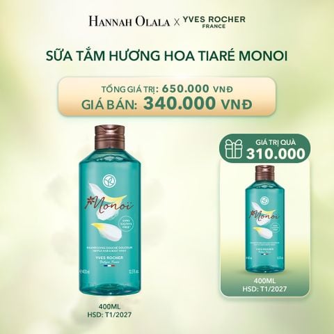  DEAL 1: MUA 1 TẶNG 1 SỮA TẮM HƯƠNG HOA TIARÉ MONOI (DATE T1.2027) 