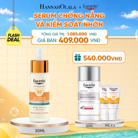  FD4: SERUM CHỐNG NẮNG KIỂM SOÁT DẦU EUCERIN OIL CONTROL ULTRA-LIGHT UV DAILY SERUM SPF50+ PA++++ 30ML - E11 