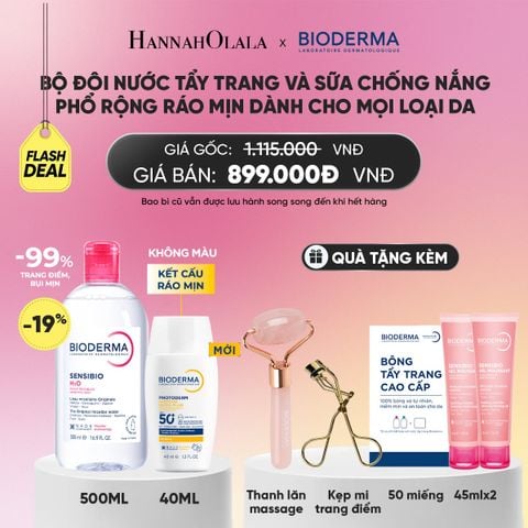  FLASH DEAL BỘ ĐÔI NƯỚC TẨY TRANG VÀ SỮA CHỐNG NẮNG PHỔ RỘNG RÁO MỊN CHO MỌI LOẠI DA (CHỌN MÀU)_A2111 
