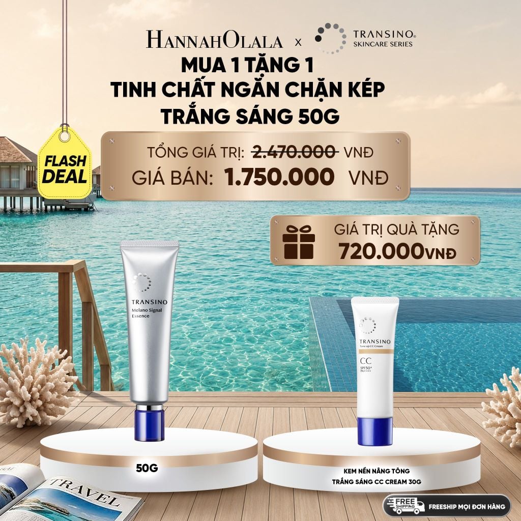  FLASHDEAL TINH CHẤT NGĂN NGỪA KÉP TRẮNG SÁNG 50G DEAL 1: 