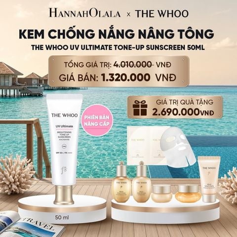  PHIÊN BẢN NÂNG CẤP - KEM CHỐNG NẮNG NÂNG TÔNG THE WHOO UV ULTIMATE BRIGHTENING TONE-UP SUNSCREEN 50ML_ D221 