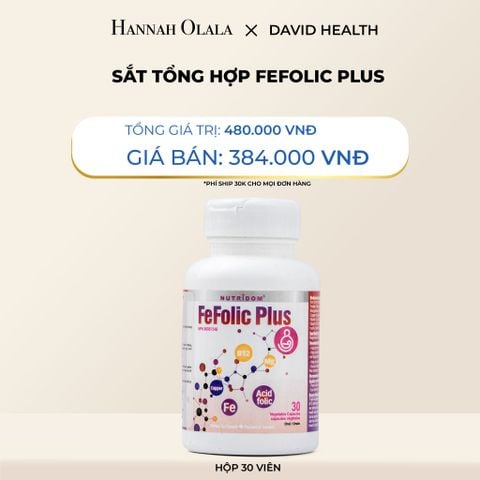  DEAL 6: SẮT TỔNG HỢP FEFOLIC PLUS (30 VIÊN) 