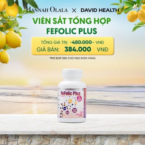  SẮT TỔNG HỢP FEFOLIC PLUS (30 VIÊN) _ DEAL 9 