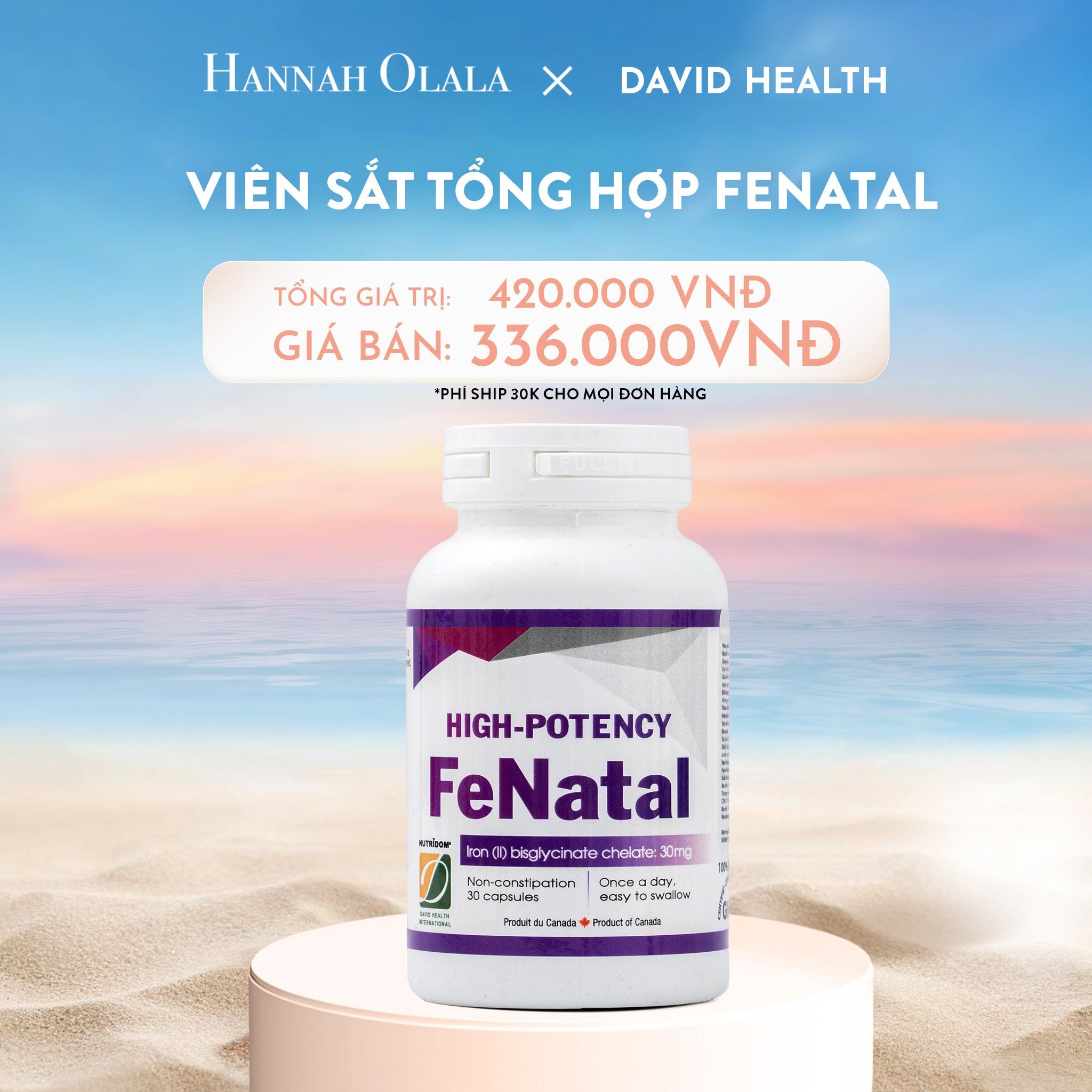  C503_DEAL 3 : VIÊN SẮT TỔNG HỢP FENATAL 30 VIÊN 