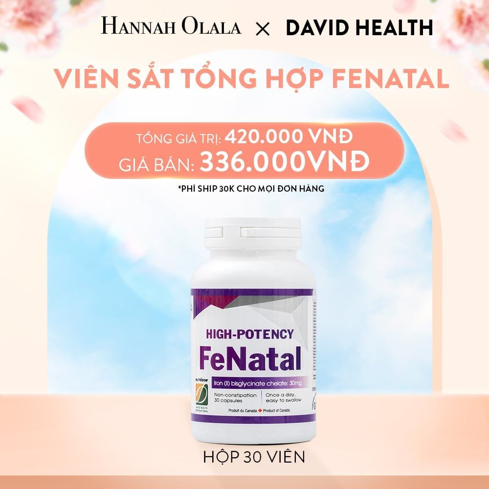  A207_DEAL 9: VIÊN SẮT HIGH POTENCY FENATAL (30 VIÊN) 