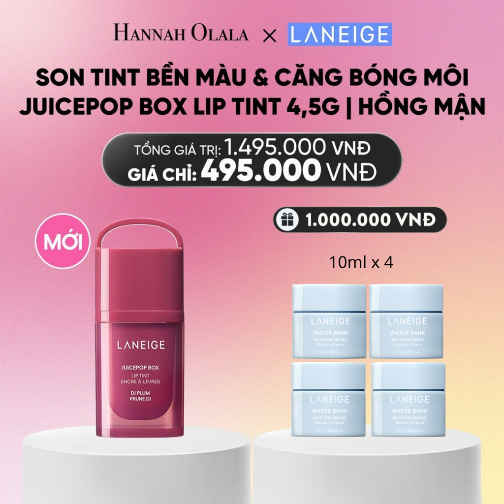  MỚI - LANEIGE SON TINT BỀN MÀU & CĂNG BÓNG MÔI JUICEPOP BOX LIP TINT 4.5G_A1245 