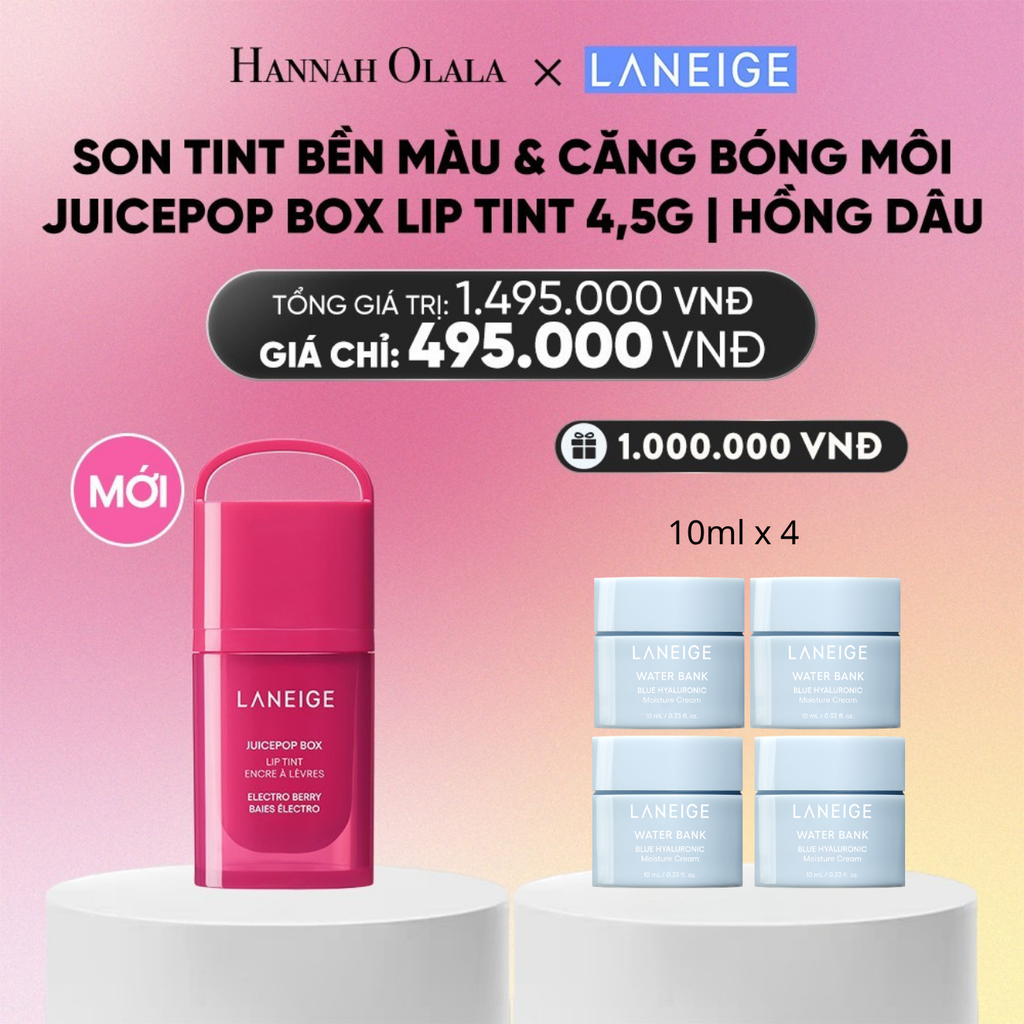  MỚI - LANEIGE SON TINT BỀN MÀU & CĂNG BÓNG MÔI JUICEPOP BOX LIP TINT 4.5G_A1245 