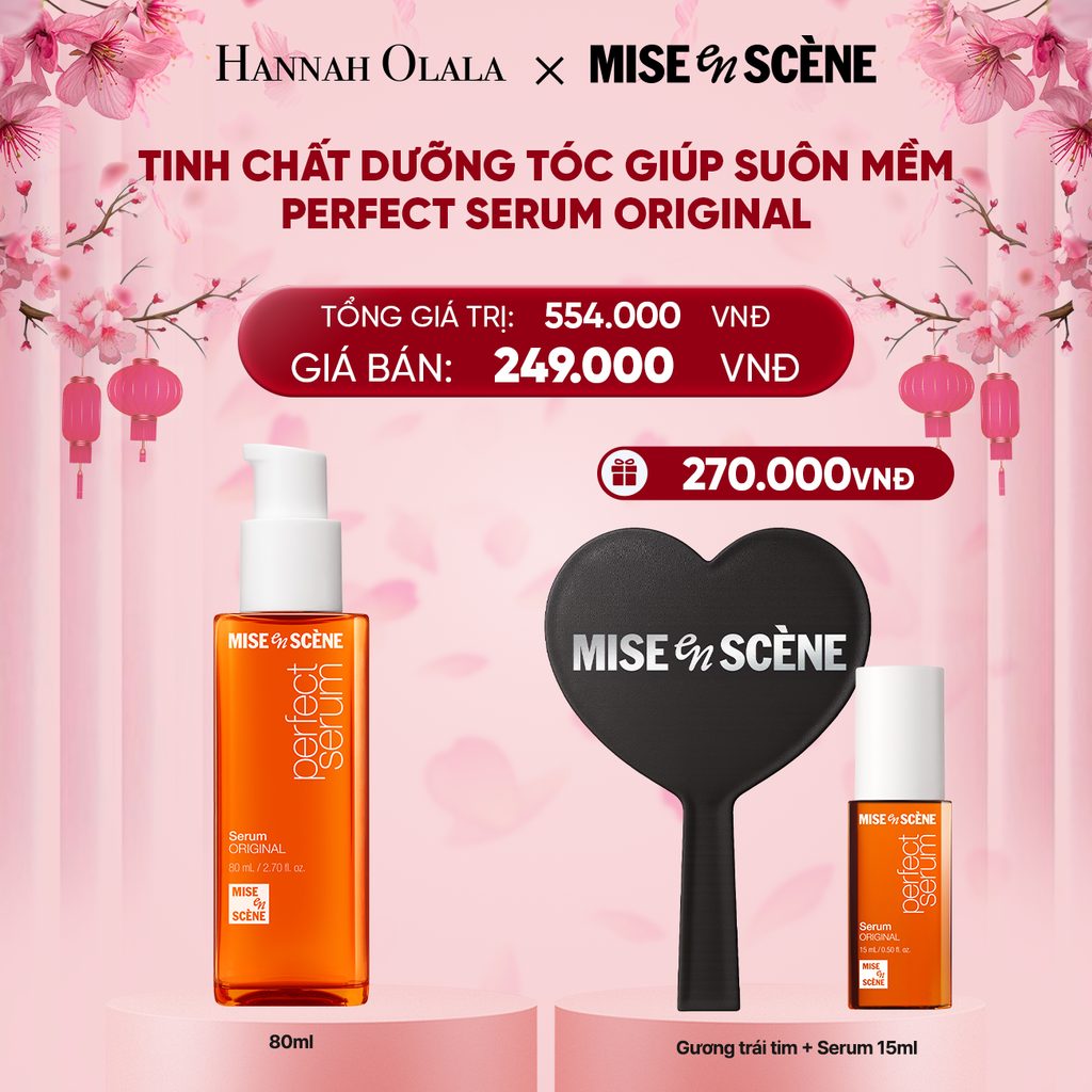  DEAL 6: FLASH DEAL: TINH CHẤT DƯỠNG TÓC MISE EN SCENE PERFECT SERUM 80ML- Original 