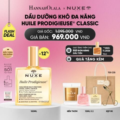  FLASH DEAL DẦU DƯỠNG KHÔ ĐA NĂNG NUXE HUILE PRODIGIEUSE® 100ML (CHỌN HƯƠNG)_A878 