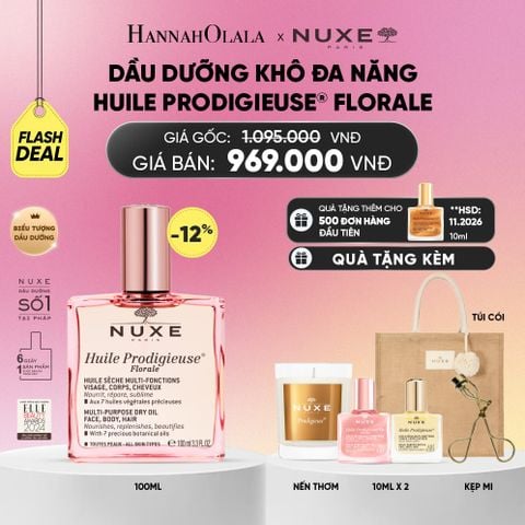  FLASH DEAL DẦU DƯỠNG KHÔ ĐA NĂNG NUXE HUILE PRODIGIEUSE® 100ML (CHỌN HƯƠNG)_A878 