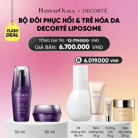  DEAL 10: BỘ ĐÔI PHỤC HỒI & TRẺ HÓA DA DECORTÉ LIPOSOME_A1826 