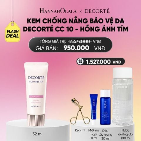  FLASHDEAL: KEM CHỐNG NẮNG BẢO VỆ, HIỆU CHỈNH TONE DA DECORTÉ SUN SHELTER_A1833 