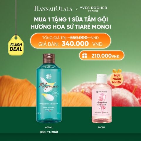  MUA 1 TẶNG 1 SỮA TẮM GỘI HƯƠNG HOA SỨ TIARÉ MONOI [DATE T1.2028] TẶNG SỮA TẮM NƯỚC HOA 200ML MÙI NGẪU NHIÊN 