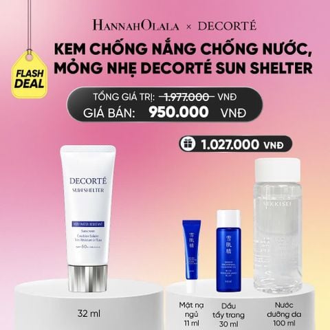  FLASHDEAL 2: KEM CHỐNG NẮNG BẢO VỆ DA DECORTÉ_KHÔNG NÂNG TÔNG_A1798 