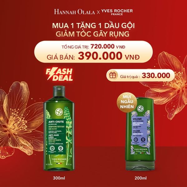  DEAL 2: MUA 1 TẶNG 1 DẦU GỘI GIẢM TÓC GÃY RỤNG TẶNG DẦU XẢ NGẪU NHIÊN 