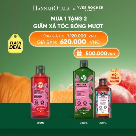  MUA 1 TẶNG 2 GIẤM XẢ TÓC BÓNG MƯỢT 400ML TẶNG DẦU GỘI GIỮ MÀU TÓC NHUỘM & GIÚP TÓC BÓNG MƯỢT + SỮA TẮM 200ML MÙI NGẪU NHIÊN 