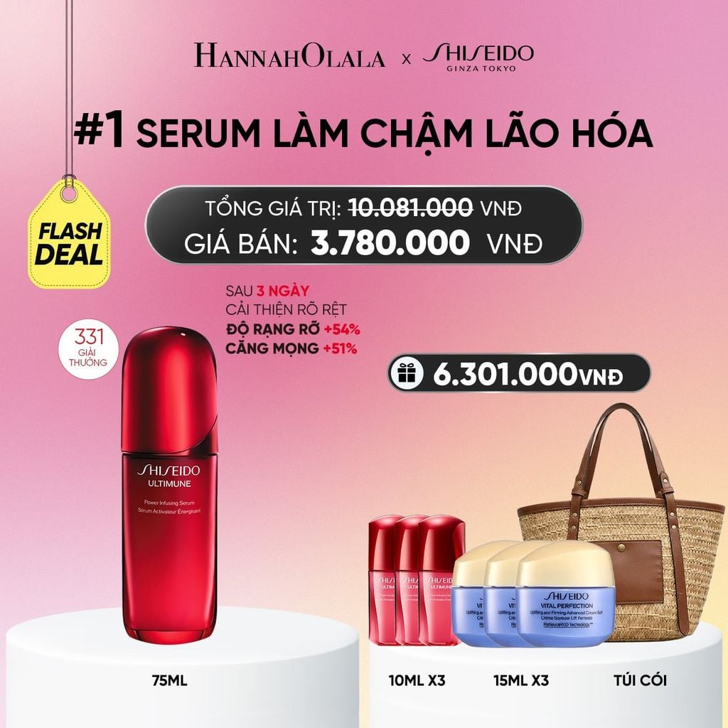  TINH CHẤT DƯỠNG DA SHISEIDO ULTIMUNE POWER INFUSING 4.0 SERUM 75ML - DEAL 3_A543 