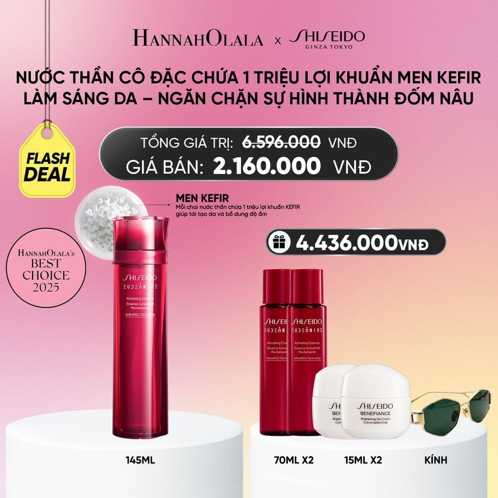  NƯỚC THẦN ĐỎ SHISEIDO EUDERMINE ACTIVATING ESSENCE 145ML - DEAL 22_A540 