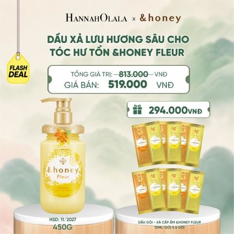  DẦU XẢ LƯU HƯƠNG SÂU CHO TÓC HƯ TỔN &HONEY FLEUR (DATE 11/2027) - A661 