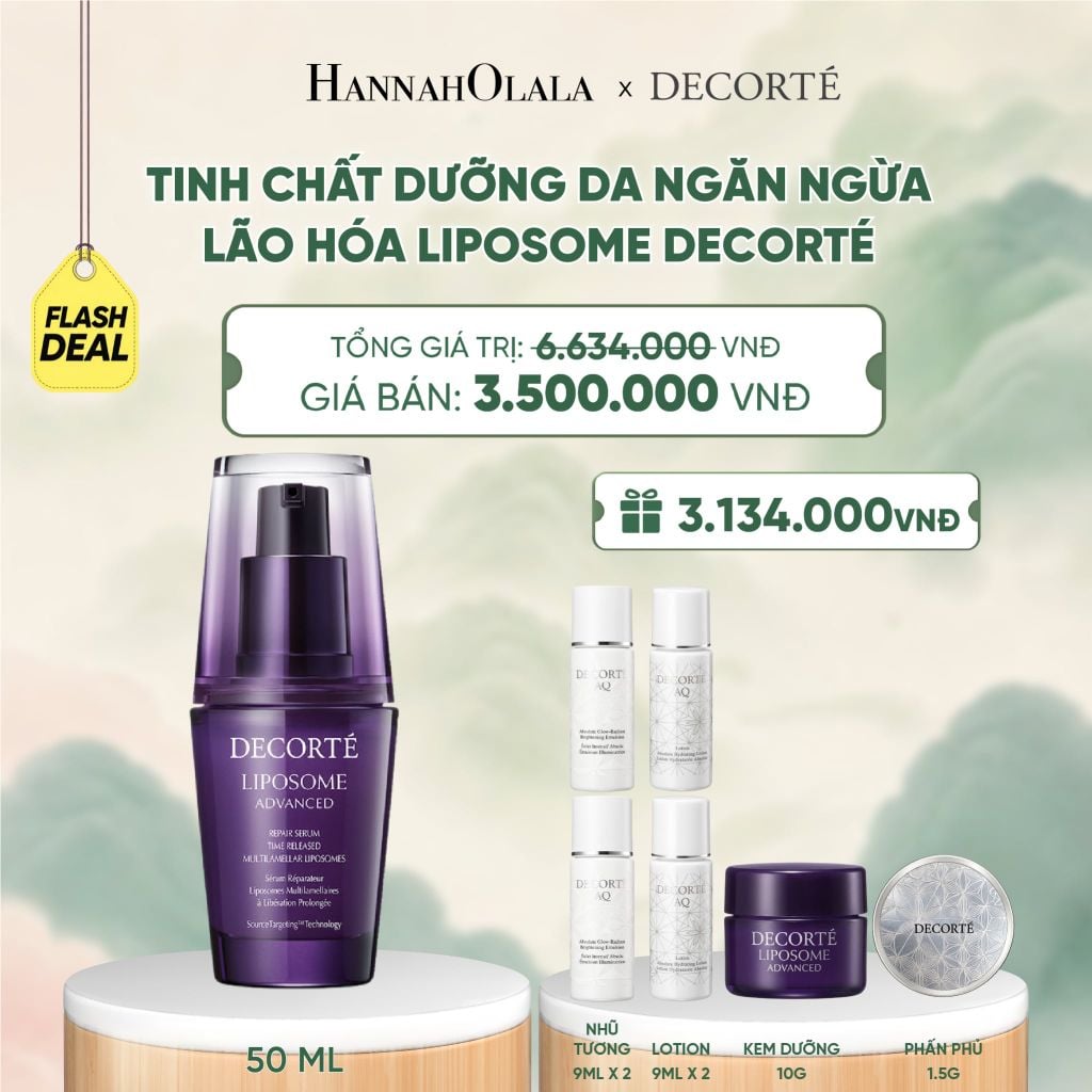  [FLASH DEAL] TINH CHẤT DƯỠNG DA NGĂN NGỪA LÃO HÓA LIPOSOME DECORTÉ 50 ML - A451 