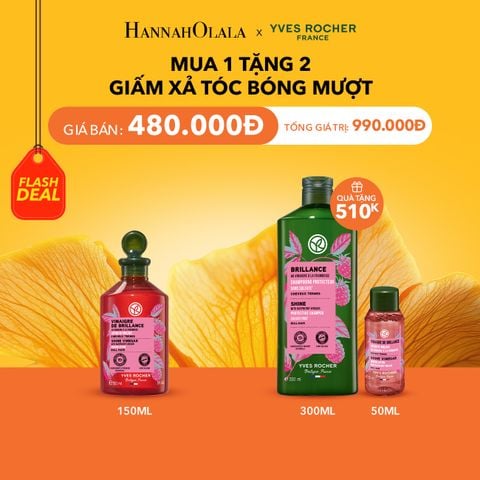  MUA 1 TẶNG 2 GIẤM XẢ TÓC BÓNG MƯỢT 