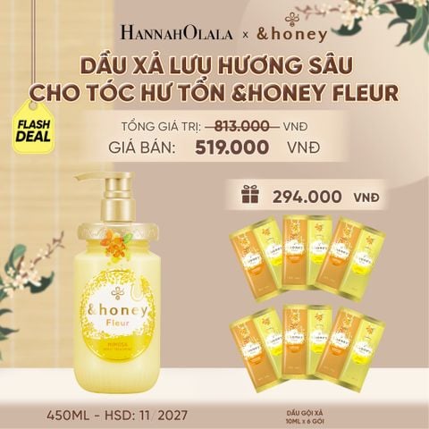  DẦU XẢ LƯU HƯƠNG SÂU CHO TÓC HƯ TỔN &HONEY FLEUR (DATE 11/2027) - A387 