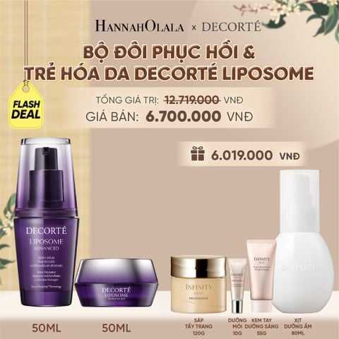  [FLASH DEAL] BỘ ĐÔI PHỤC HỒI & TRẺ HÓA DA DECORTÉ LIPOSOME - A430 