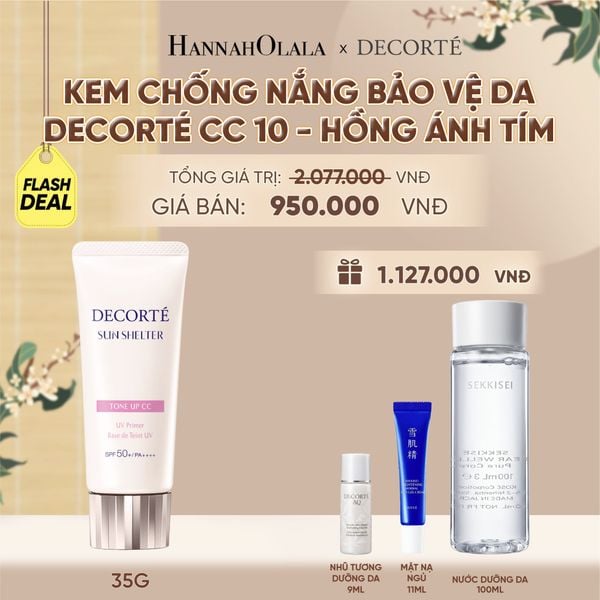  [FLASH DEAL] KEM CHỐNG NẮNG HIỆU CHỈNH TONE DA DECORTÉ SUN SHELTER 