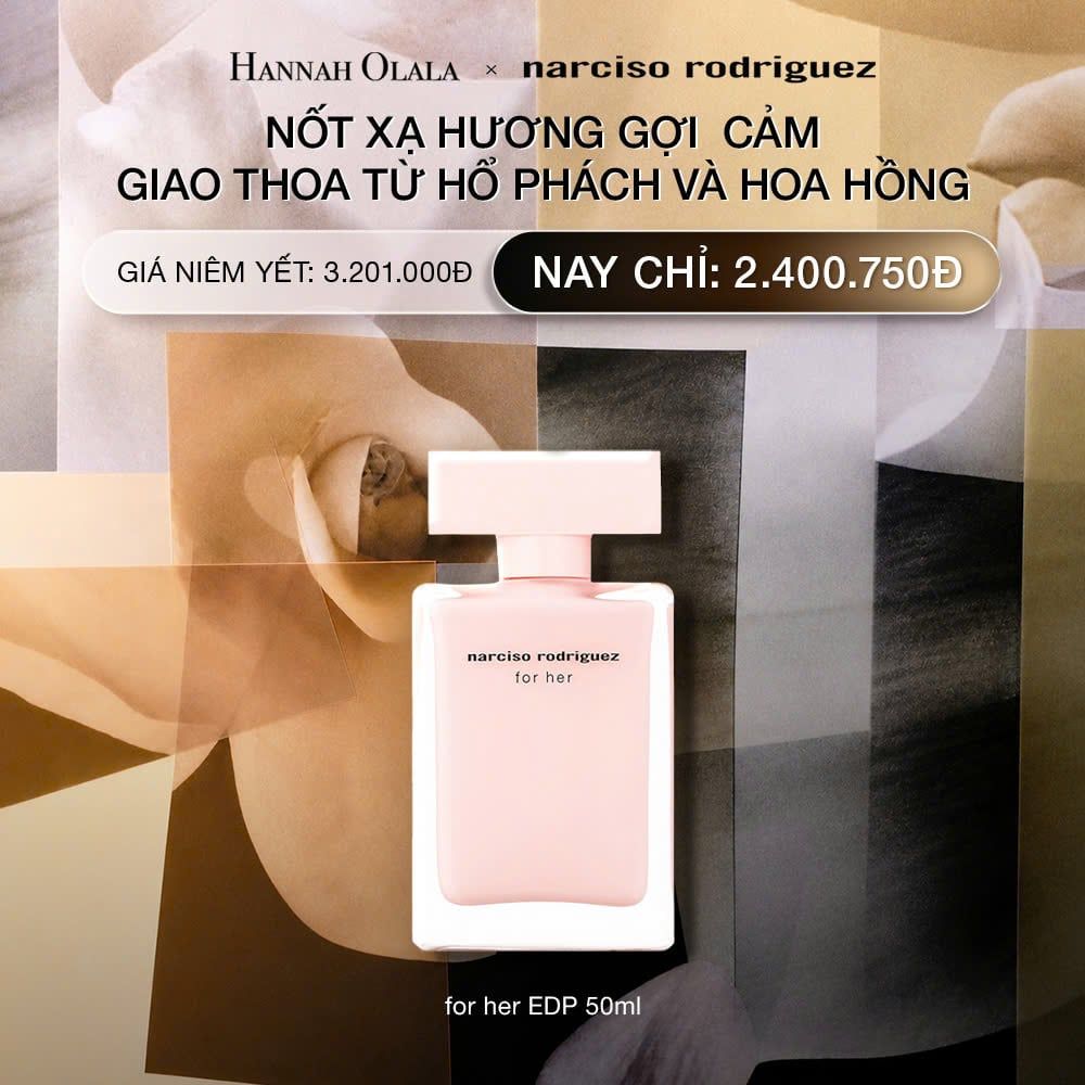  NƯỚC HOA NỮ NARCISO RODRIGUEZ FOR HER EAU DE PARFUM 50ML - DEAL 2.1 - N28 