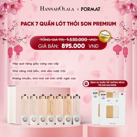  DEAL 1: PACK 7 QUẦN LÓT THỎI SON PREMIUM (NEW) 