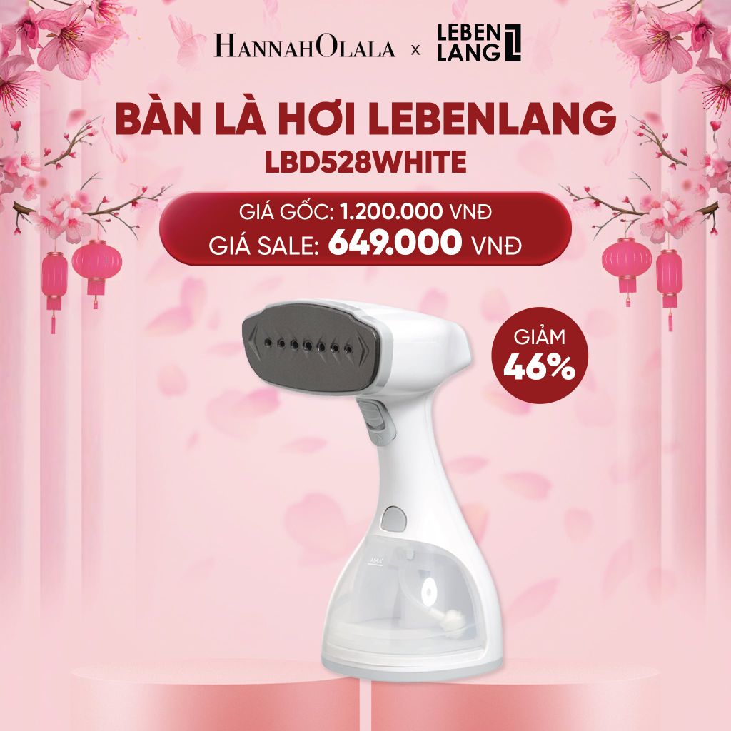  DEAL 2: BÀN LÀ HƠI CẦM TAY LEBENLANG LBD528, 1500W, 300ML 