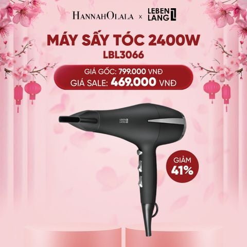  DEAL 3: MÁY SẤY TÓC LEBENLANG LBL3066, 2400W, SẤY TÓC NÓNG LẠNH 2 CHIỀU 